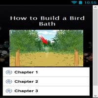 How to Build a Bird Bath Affiche