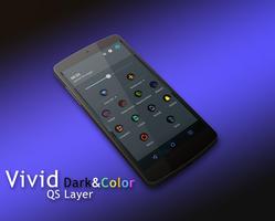 Vivid DarkColor - Layers Theme capture d'écran 1