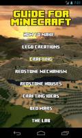 Guia para Minecraft Jogo Cartaz
