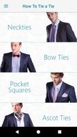 How to Tie a Tie Easy, Fashion Help for Men, Free Affiche