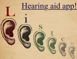 Super Hearing - audio ear aid poster