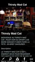 Thirsty Mad Cat Poster