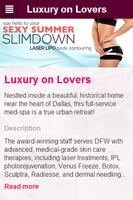 LUXURY ON LOVERS: Adv. Med-Spa poster
