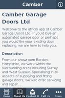 Camber Garage Doors Ltd Affiche