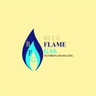 Blue Flame Gas Zeichen