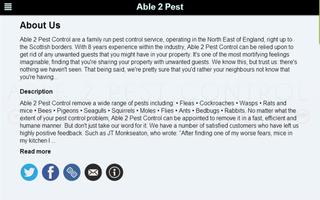 Able 2 Pest Control Services اسکرین شاٹ 3