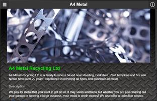 برنامه‌نما A4 Metal Recycling عکس از صفحه