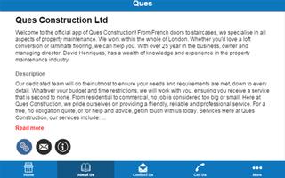Ques Construction Ltd اسکرین شاٹ 1