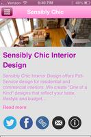 Sensibly Chic Interior Design Plakat