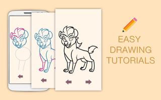 Draw Drawings Jungle Guard for Animal King Plakat