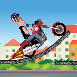 Grandpa Biking Cartoon Game