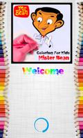 Coloring For Kids - Mister Bean poster