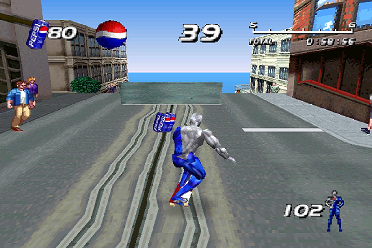 Пепси мен пс1. Пепсимен ps1. PLAYSTATION 1 игра Pepsi. Pepsi man игра. Игра tv man