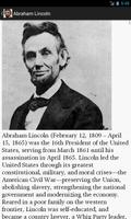 A. Lincoln Biography & Quotes captura de pantalla 1