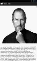 برنامه‌نما Steve Jobs Biography & Quotes عکس از صفحه