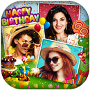 Birthday Collage : Cake, Status & Photo Frame APK