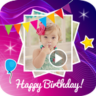 Happy Birthday Video Maker icône