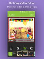 Happy Birthday Video Maker ảnh chụp màn hình 2