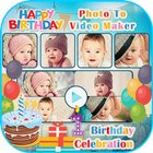 Birthday Photo Video Editor icono