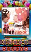 Birthday Photo Video Editor capture d'écran 3