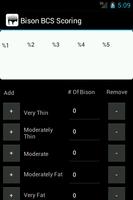 Bison Body Condition Scoring capture d'écran 1