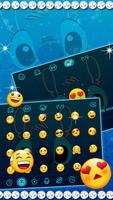 Diamond Blue Monster Keyboard Theme screenshot 1