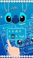 Diamond Blue Monster Keyboard Theme screenshot 2