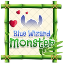 Blue Wizard Monster Theme&Emoji Keyboard aplikacja