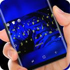 Blue Zebra HD Wallpaper Yellow Font Keypad icon