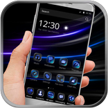 Cool black blue launcher