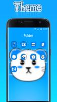 2 Schermata Tema Blue Anime Cat