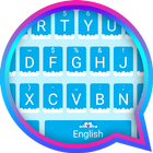 Blue Cat Sky Theme&Emoji Keyboard icône