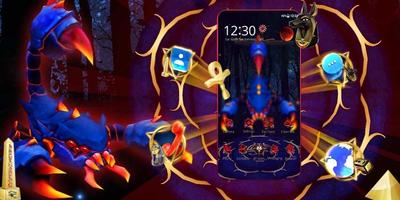 3D Blue Egyptian Scorpion Theme ภาพหน้าจอ 3