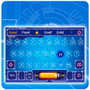 blue digital future keyboard power time machine APK
