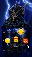 Thunder Rock skull Keyboard theme syot layar 3