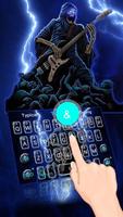 Thunder Rock skull Keyboard theme ポスター