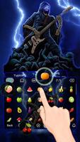 Thunder Rock skull Keyboard theme syot layar 2