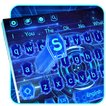 Blue Hologram Keyboard Theme