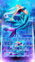 Подводная блестящая русалка постер
