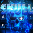Flaming Skull  keyboard Theme simgesi