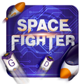 blue space fighter keyboard orange rocket armor