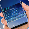 Blue 3D glitter Keyboard