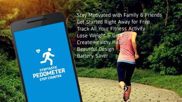 Steptastic Pedometer Step Counter Affiche
