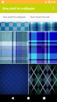 Blue Plaid and Stripes HD FREE Wallpaper-poster