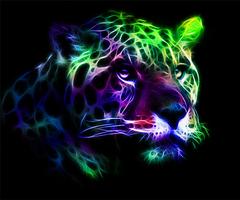 Neon Tiger Wallpapers capture d'écran 3