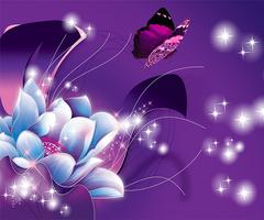 Purple Butterfly Wallpapers 스크린샷 1