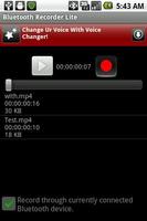 Bluetooth Recorder Lite capture d'écran 1