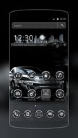 Black Cool Car Theme Affiche