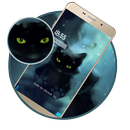 Black cat illustration theme APK