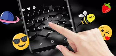 Black Cube Cool Keyboard for Huawei 10